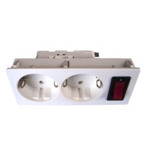 Buy cheap Germany Double Electric Power Sockets Power Outlet With Switch Control from wholesalers