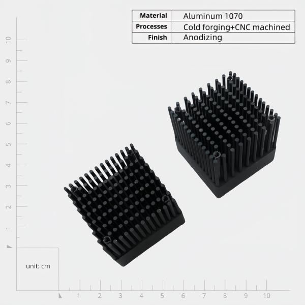 Customized Lightweight Aluminum Cold Forging Heat Sink