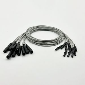 Buy cheap Electrode 1.5MM 2mm Pin Female To 1.5MM 2mm Male Tens Lead Wire Needle Tens Lead Wire from wholesalers