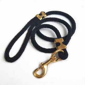 Pet harness solid brass snap hooks with swivel eye and quick release snap