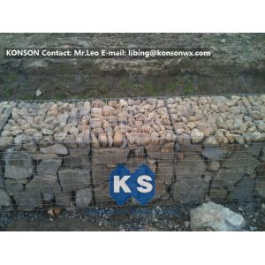Buy cheap Heavy Galvanized Wire Gabion Basket Retaining Wall Structures / Gabion Box from wholesalers