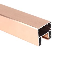 Buy cheap Brushed Aluminum Glass Stair Balustrade and Handrails for Customized Color Flooring from wholesalers