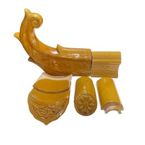 Buy cheap Handmade Sintered Japanese Buddhist Temple Roof Traditional Chinese Ceramic Tiles from wholesalers