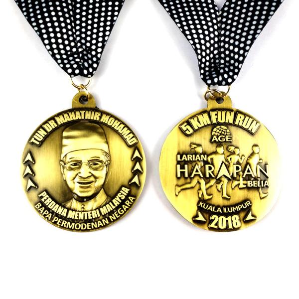 Buy cheap Both Sides With Design Custom Race Medal For Running Marathon from wholesalers