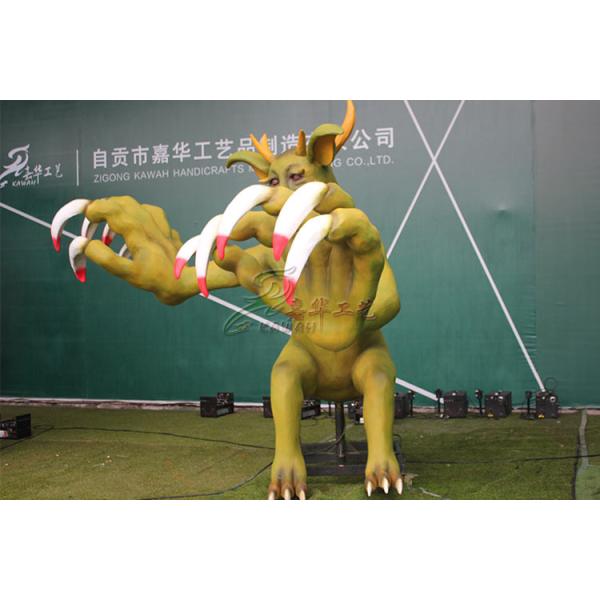 Handmade Silicone Rubber Animatronic Monster Life Size For Entertainment Park