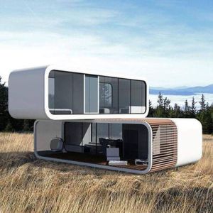 Buy cheap 20ft 40ft Modular Prefab Tiny Homes Container Office Portable Apple Home Pod Movable Apple Cabin from wholesalers
