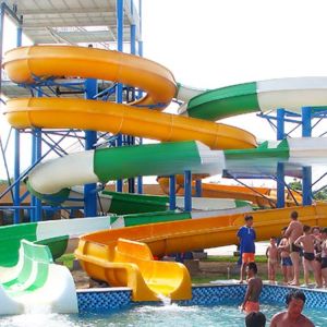 Buy cheap Commercial Fibreglass Tube Water Slide With 0.85m Inner Width from wholesalers