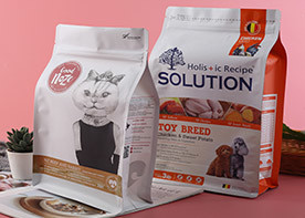 Buy cheap 1kg 5kg 10kg Poly Dog Food Package Heat Seal Flat Bottom Side Gusset Bag Alumium product