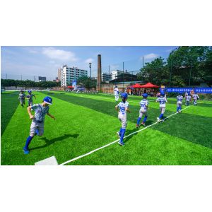 Buy cheap Artificial Football Pitches With M Shape Yarn 50mm Pile Height Quartz Sand Infill from wholesalers