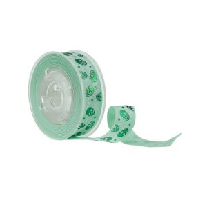 Buy cheap Small Size Green Printed Elastic Ribbon Skull Printing Tear Proof Portable product