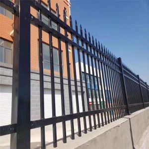 China 1.53m Ornamental Wrought Iron Fence / Steel Picket Fence For Garden on sale