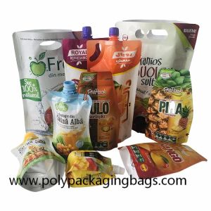Reusable Plastic Stand Up Pouch With Spout Special Shaped