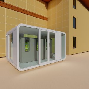 Buy cheap Prefabricated Galvanized Steel Frame Mobile Capsule House Space Capsule Container from wholesalers