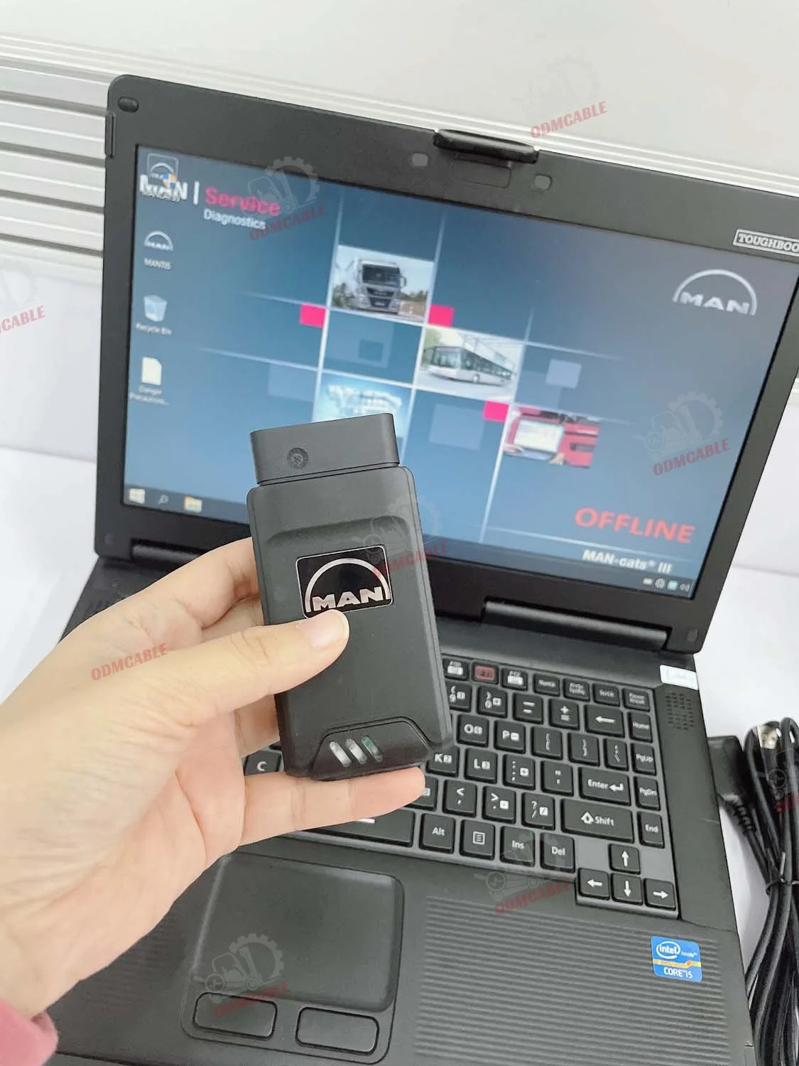 Buy cheap For MAN DIAGNOSTIC TOOL TRUCK INTERFACE Parameter Programming Device WLAN Calibration Monitoring for (M-A-N-CATS3)+CF53 Laptop from wholesalers