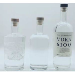 Buy cheap 1000ML 1750ML 3000ML Empty Vodka Bottle Embossed Screen Printing from wholesalers