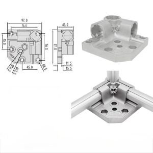 Buy cheap DYE28-11  Hot Sale Cheap Top Quality Integral Installation Base for Aluminum Lean Pipe from wholesalers