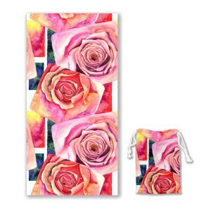 Buy cheap Custom Beach Towel with Drawstring Backpack Custom Printed Microfiber Towel logo from wholesalers