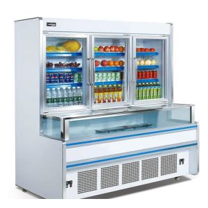 Buy cheap Dual Temperature Upright Combination Freezer With Top Sliding Door from wholesalers