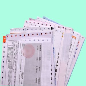 Buy cheap Rectangular Carbonless Copy Paper Custom International Express Waybill Eco Friendly from wholesalers