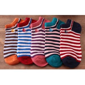 Buy cheap red and white striped socks from wholesalers