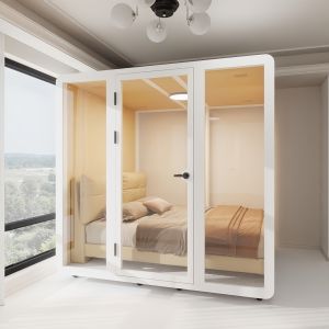 Buy cheap Modular Soundproof Booth and Sleeping Pod with 2300x2200x2300HMM Dimensions and product
