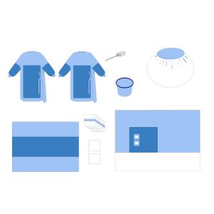 Buy cheap Surgical Angiography Pack Disposable Sterile Angiography Drape CE Certificate from wholesalers