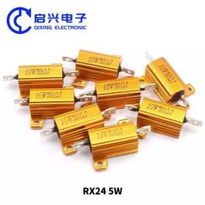 Buy cheap RXG24 Wirewound Resistor 10W 12ohm Gold Aluminum Shell Resistor from wholesalers