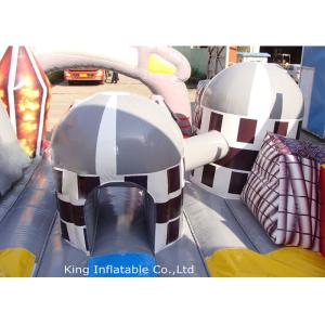 Double Sewing Funny Backyard 0.55mm Inflatable Dry Slide Game