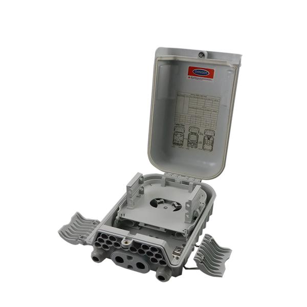 Quality wall/pole 16 Core Optical Fiber Distribution Box, PC+ABS material and IP65 for sale
