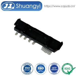 SATA 22-Pin 1.27mm Dual Row Female PCB Connector, Right Angle SMT Power Signal