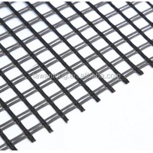 Roadbed Solidification Biaxial Polyester Geo Grid 80-80 PET 1m-6m Width Bitumen