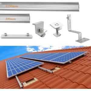 Snow Load 1.4kn/m2 Carbon Steel Solar Panels Mounting Brackets for Quick