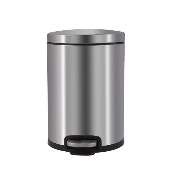 Buy cheap Household 10L Lobby Garbage Cans Stainless Steel Pedal Garbage Can from wholesalers