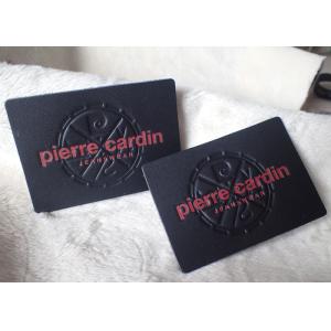 Classic Durable Embossed Leather Patches , Fake / Genuine Leather Label