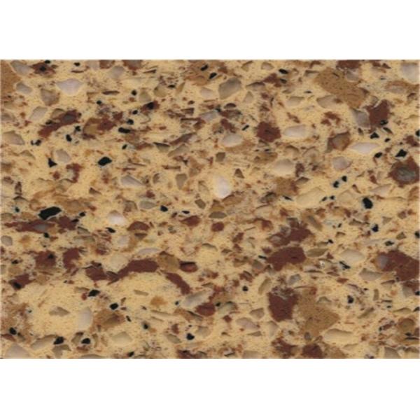 Buy cheap Artificial Crystal Custom Quartz Countertops Yellow Quartz Stone Solid Surface from wholesalers