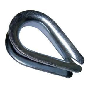 Buy cheap Galvanized Stainless Steel Wire Rope Thimbles DIN6899 Heavy Duty Thimble from wholesalers