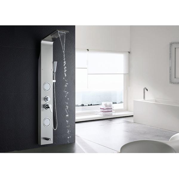 4 Water Diverters Modern Shower Panel , ROVATE Tub Shower Panels With Handheld