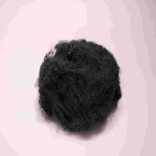 Quality 64mm Black Flame Resistant Fiber Environment-Friendly Viscose Staple Fibre for sale
