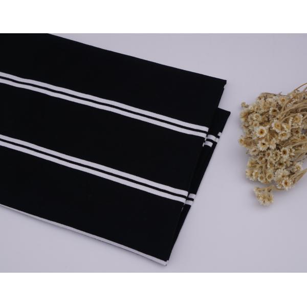 Quality Classic And Durable Elastic Sweat-Absorbing Striped Material Fabric For Polo Shirt for sale