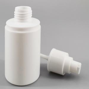 100ml 110ml Plastic Round Cosmetic Lotion Bottle With Clear Cap