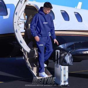 Customization Men Plain Tracksuit Pullover Zip Up Matching Hoodie And Sweatpants