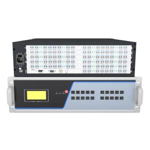 Buy cheap Redundant Power Supported 88 Ports 3.5 U Fiber KVM Transmitter and Receiver Node product