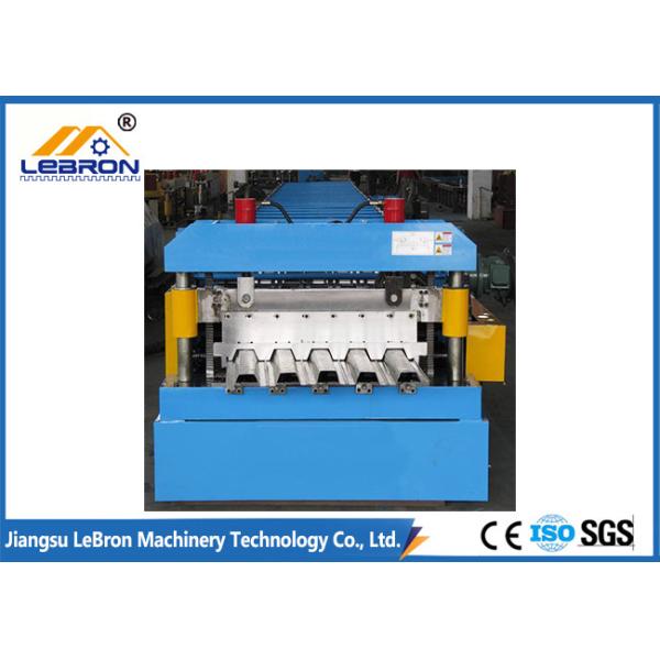 Quality 2018 new design CNC Control Floor Deck Roll Forming Machine made in China Blue color for sale