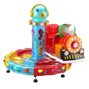 Buy cheap Amusement Park Arcade Carousel Kiddie Ride With Rail Trackless Train from wholesalers