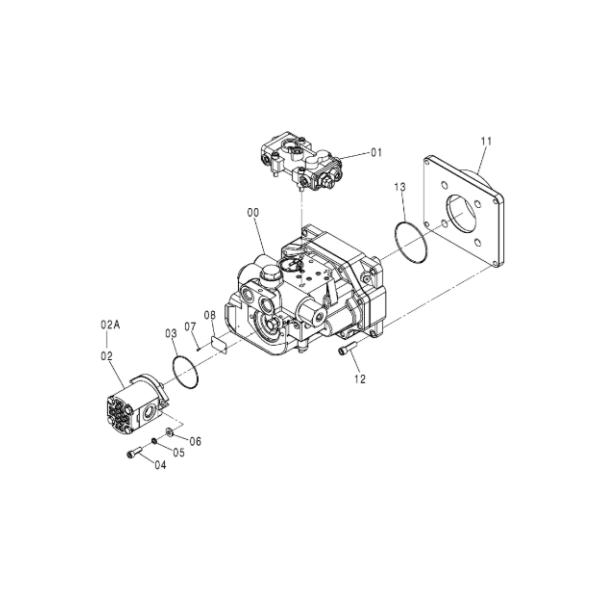 263G7-12021 263G712021 9254028 YB6000085 FOR HITACHI ZW220 ZW220-HCMF WHEEL LOADER PARTS HYDRAULIC PISTON PUMP HYDRAULIC PUMP MAIN PUMP PUMP DEVICE