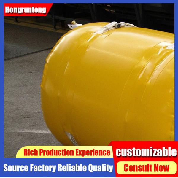 1.5m Inflatable Marine Salvage Bag High Buoyancy Quick Seal Valves ISO Certified