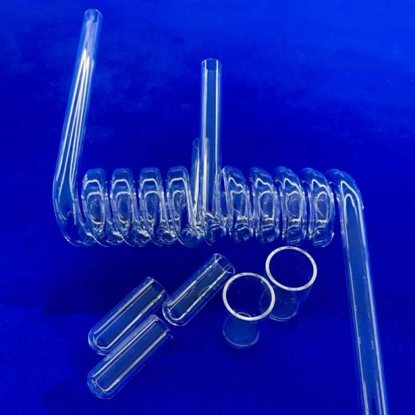 Quality Factory Custom High Temperature Resistant Transparent Quartz Spiral Pipe for sale