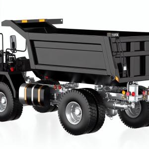 China High-Performance Durable Dump Truck with HYVA Front Lift Hydraulic System and 2 King Pin for Heavy Load Transportation on sale