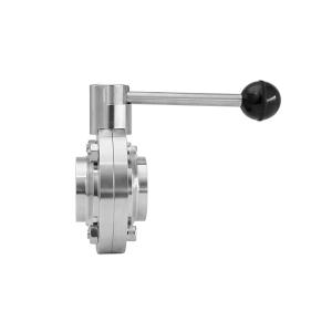 Buy cheap ASME Standard T316L 1" Tri Clamp Butterfly Valve from wholesalers