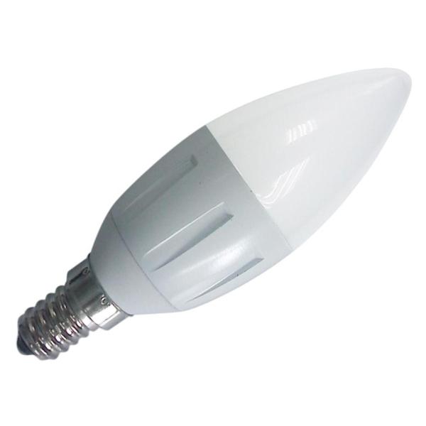 3W 360 Degree dimmable E14 LED Candle Light with cuspidal lamp shade for bars,